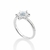 810347 - Anel Rommanel de prata floco de neve Frozen com zircônias - comprar online