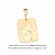 542774 - Pingente para personalizar com foto Rommanel medalha folheado a ouro retangular SOB ENCOMENDA - comprar online