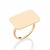 513503 - Anel Rommanel skinny folheado a ouro chapa lisa retangular - comprar online