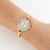 650048 - Relógio Rommanel dourado analógico com bracelete e cristais - Luxury Joias
