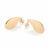 527434 - Brinco gota abaulado banhado a ouro 18k