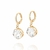 527411 - Brinco Rommanel folheado a ouro argola com zircônia pêndula - comprar online
