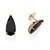 527433 - Brinco Rommanel folheado a ouro gota com cristal preto na internet