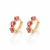 527450 - Brinco Rommanel folheado a ouro argola com cristais coração - comprar online
