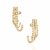 527429 - Brinco Rommanel folheado a ouro meia argola de fios diversos - comprar online