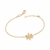 552189 - Pulseira Rommanel folheada a ouro floco de neve Frozen com zircônias - comprar online