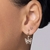 527423 - Kit brinco solitário e argola com borboleta banhado a ouro 18k com zircônias - Luxury Joias