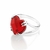 810341 - Maxi anel Rommanel de prata coração com cristal vermelho na internet