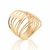 513560 - Maxi anel Rommanel folheado a ouro oito fios e palitos - comprar online