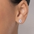 820245 - Brinco Rommanel de prata gota com zircônias - Luxury Joias