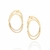527409 - Maxi brinco Rommanel folheado a ouro oval sobreposto - comprar online