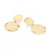 527375 - Maxi brinco Rommanel folheado a ouro círculos ondulados - comprar online