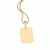 542774 - Pingente para personalizar com foto Rommanel medalha folheado a ouro retangular SOB ENCOMENDA - Luxury Joias