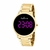 650016 - Relógio Rommanel dourado digital redondo led lilás - comprar online