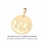 542773 - Pingente para personalizar com foto Rommanel medalha folheado a ouro redondo SOB ENCOMENDA - comprar online