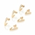 527394 - Kit brinco meia argola banhado a ouro 18k - comprar online