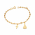 552133 - Pulseira infantil com cruz e nossa senhora aparecida banhada a ouro 18k - comprar online