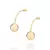 527356 - Brinco Rommanel folheado a ouro palito curvado com esfera - comprar online
