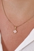 Colar trevo pink folhado a ouro 18k - Rama Semijoias