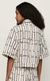 Camisa linho com viscose longa reta - off white - Boutique Patrícia Barros