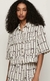 Camisa linho com viscose longa reta - off white - comprar online
