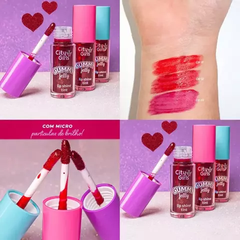 Lip Tint Shine Gummy Jelly Cor 02 - City Girl
