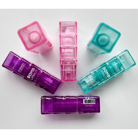 Lip Balm Bomb (Roxo) - Pink 21 Cosmeticos