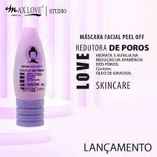 Máscara Facial Peel Off Redutor de Poros Max Love