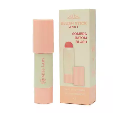 Blush Stick 3 em 1 (sombra, batom e blush) Cor 07 - Miss Lary