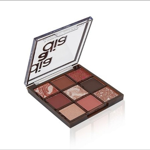 Paleta de Sombras Vegana 9 Cores Matte e Glow Mahav Cor 2