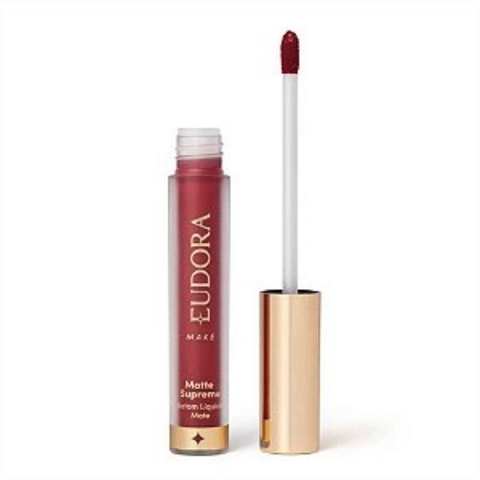 Batom Líquido Matte Supreme Bordô Aveludado Eudora 4,0ml