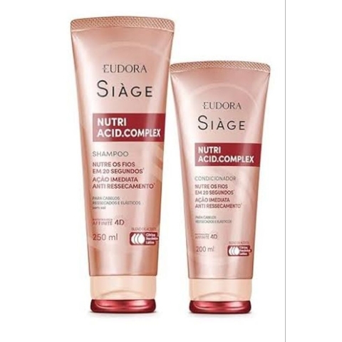 Combo Siàge Nutri Acid.Complex: Shampoo 250ml +:Condicionador 200ml Eudora