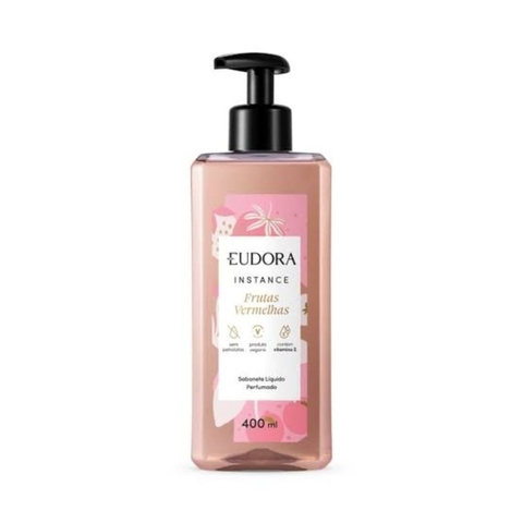 Sabonete Líquido Perfumado Instance Frutas Vermelhas 400ml Eudora