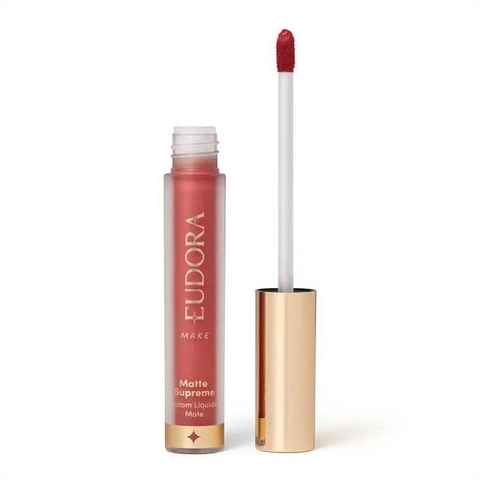 Batom Líquido Matte Supreme Rosado Suave Eudora 4,0ml