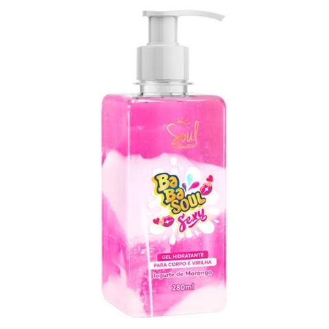 Gel Beijável Hidratante Babasoul Iogurte de Morango Soul Cosméticos