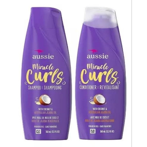 Kit Aussie Miracle Curls Shampoo e Condicionador 360ml