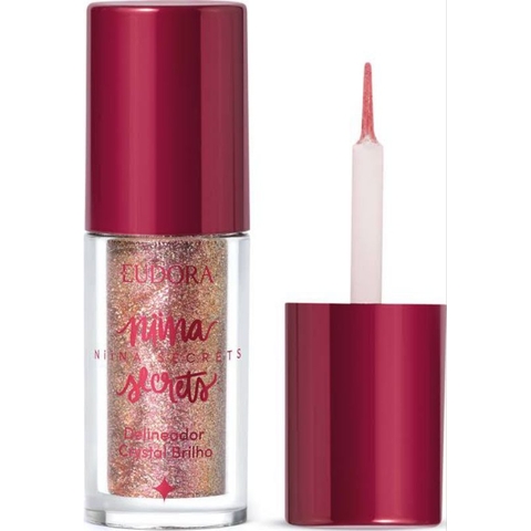 Niina Secrets Delineador Crystal Brilho Rose Gold 3g