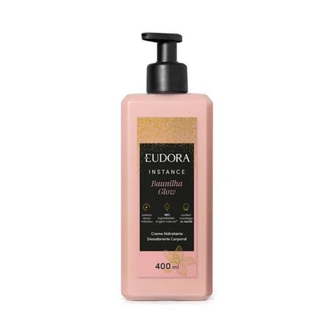 Creme Hidratante Desodorante Corporal Instance Baunilha Glow 400ml Eudora