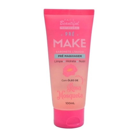 Sabonete Líquido Facial Pré Maquiagem Óleo de Rosa Mosqueta Face Beautiful 100ml