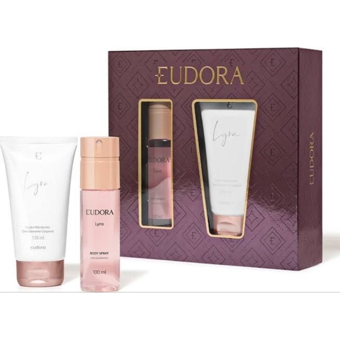 Kit Lyra Colônia Desodorante Body Spray 100ml e Hidratante Corporal 150ml Eudora