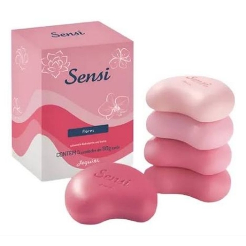 Sabonete Hidratante em Barra Sensi Flores 5 X 80g Jequiti