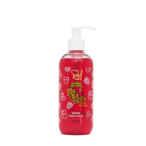 Sabonete Líquido Corporal Babasoul Frutas Vermelhas 230ml Soul Cosméticos
