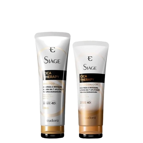 Combo Siàge Cica-Therapy: Shampoo 250ml + Condicionador 200ml Eudora