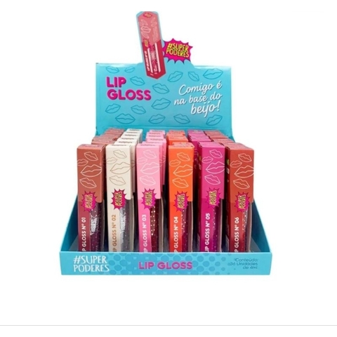 Lip Gloss Vegano "Comigo é na Base do Beijo Super Poderes"