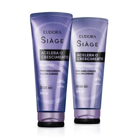 Combo Siàge Acelera o Crescimento Shampoo 250ml Condicionador 200ml Eudora