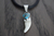 Image of Dije Amuleto De Plata Ley .925 Adornado Con Turquesa Natural