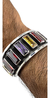 Brazalete De Plata Con Circonias Baguette De Colores - buy online
