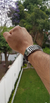 Pulsera De Piel Tejida Con Placa De Plata Ley .950 P Hombre - tienda en línea