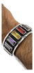 Brazalete De Plata Con Circonias Baguette De Colores - buy online