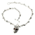 Cadena De Calaveras De Plata Con Dije Con Zirconias